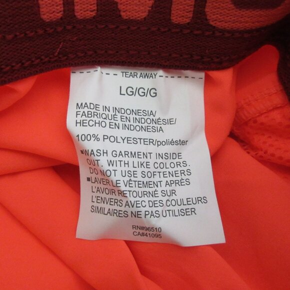 Under Armour Swim Trunks Mens Large Heat Gear Neon Orange Summer Preppy Pockets - Picture 5 of 9